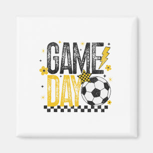 Imã Temporada de Futebol Americano Retro Dia de Jogo P