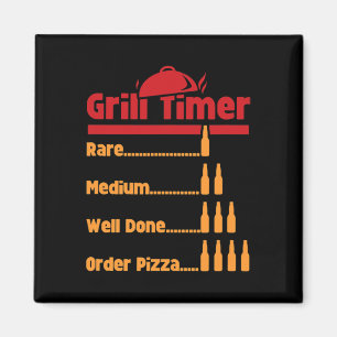 Imã Temporizador De Churrasco Garrafas De Cerveja Engr