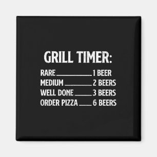 Imã Temporizador de grelhar - Amante de churrasco Pitm