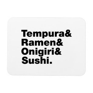 Ímã Tempura & Ramen & Onigiri & Sushi das Comidas japo