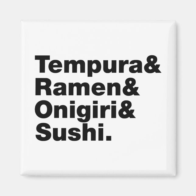 Imã Tempura & Ramen & Onigiri & Sushi das Comidas japo (Frente)