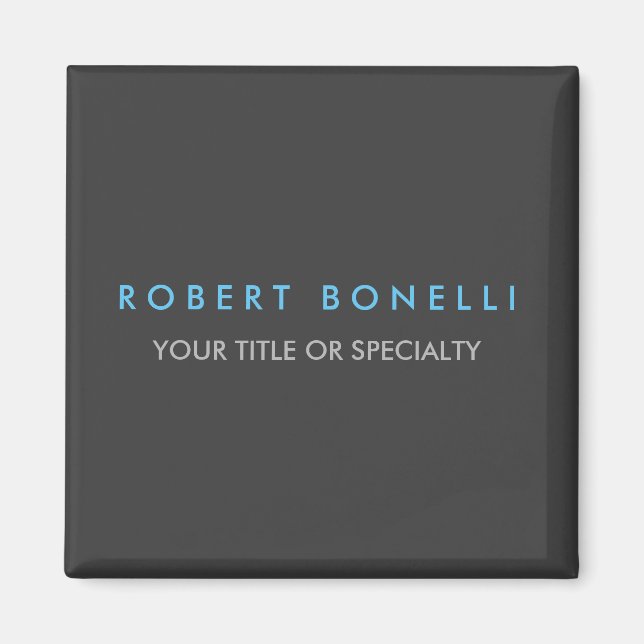 Imã Tendência Azul da cinza (Frente)