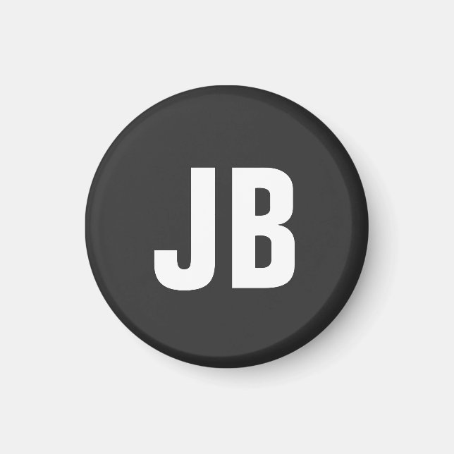 Imã Tendência simples, simples e em negrito, de monogr (Frente)