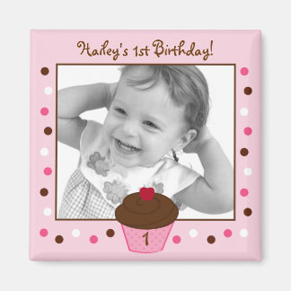 Imã Tendy Bolinhas Birthday Favor Magnets