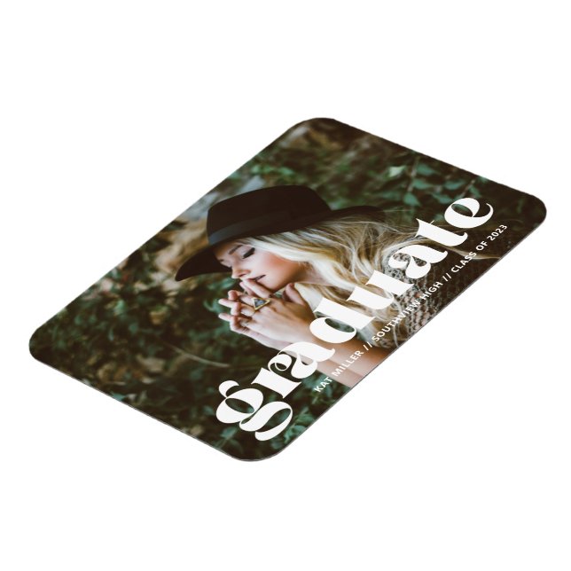 Ímã Tendy Bubble Graduation Flexible Photo Magnet (Left Side)