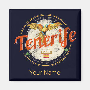 Imã Tenerife e Papagaio Canárias Espanha Vintage