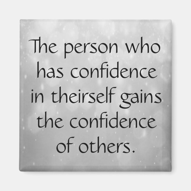 Imã Tenha confiança em si mesmo (Frente)