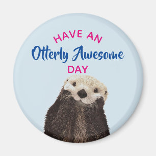 Imã Tenha uma foto bonito da lontra do dia