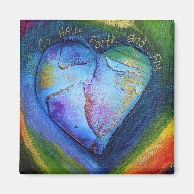 Imã Tenham azul de ímã de fé (Frente)