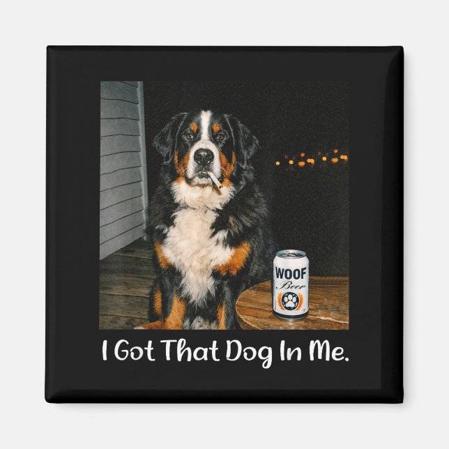 Imã Tenho esse cachorro na meme engraçada da camiseta  (Frente)