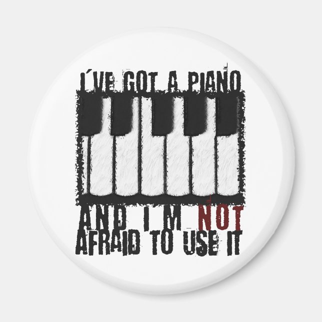 Imã Tenho um Piano (Frente)