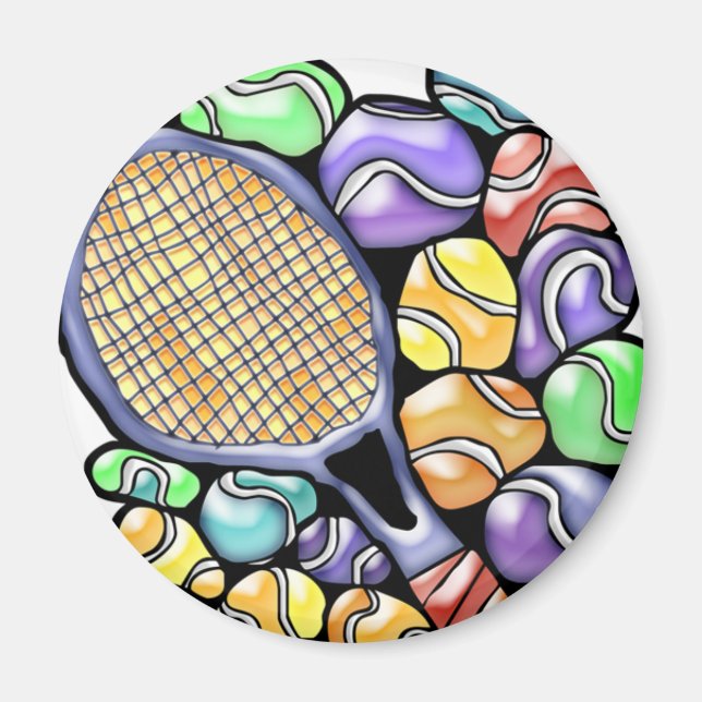 Imã Tênis Ball e Racquet Magnet (Frente)