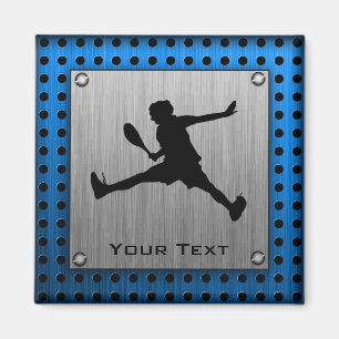 Imã Tênis de alumínio escovado do olhar