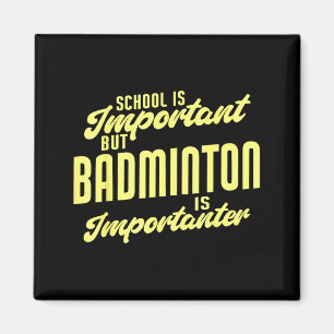 Imã Tênis de Badminton Engraçado é Jogador de Badminto