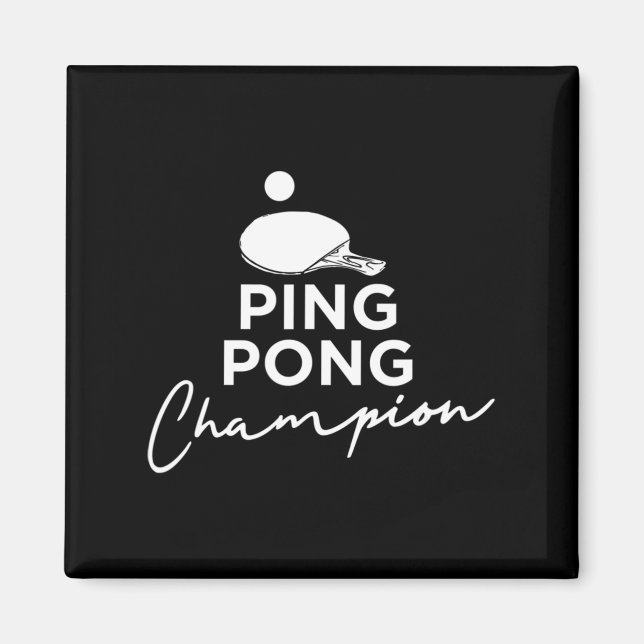 Imã Tênis de Mesa de campeão de pinos (Frente)