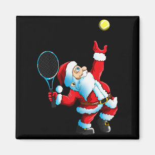 Imã Ténis de Natal do Papai Noel Jogo Raquete de Ténis