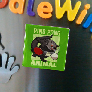 Imã Tênis Funny Ping Pong Binturong Bearcat