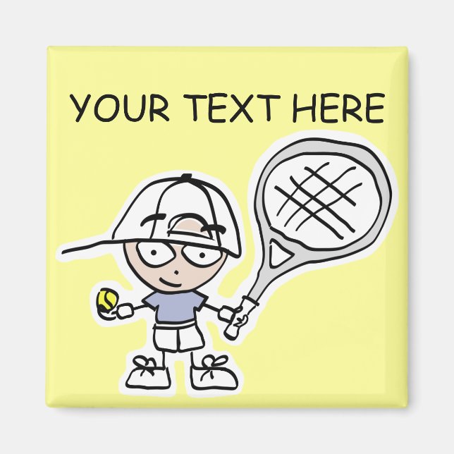 Imã Tênis Magnet com desenho animado de criança (Frente)