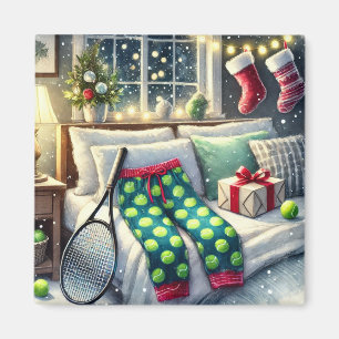 Imã Tênis Natal Pensado com Ball and Racket