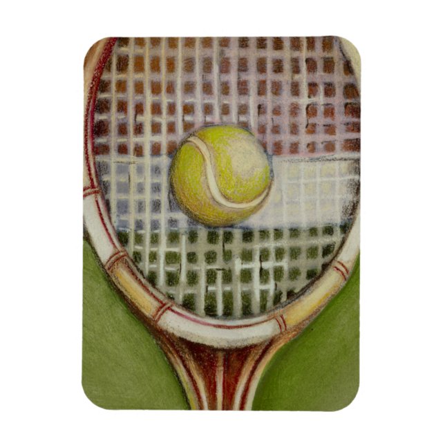 Ímã Tênis Racket com Ball Lay na Corte (Vertical)
