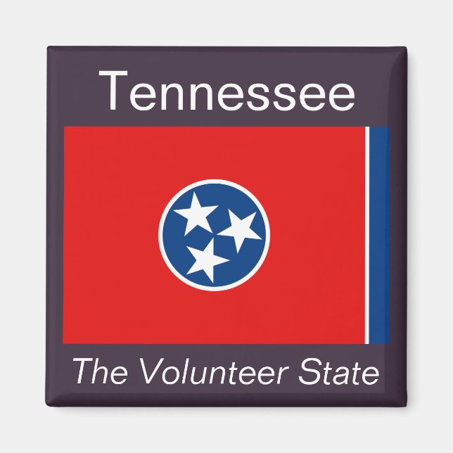 Imã Tennessee Flag Magnet (Frente)