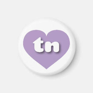 Imã Tennessee Lavanda Heart - Love Postcard