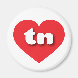 Imã Tennessee Red Heart - Eu amo tn