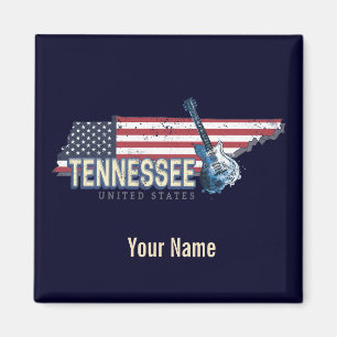 Imã Tennessee United States Retro State Vintage USA Lu