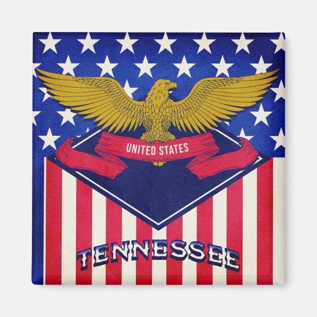 Imã Tennessee USA Flag (Frente)