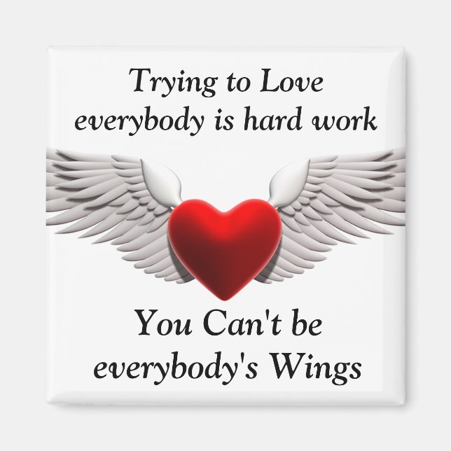 Imã Tentando amar_ Magnet (Frente)