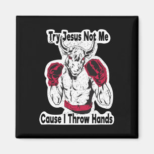 Imã Tente Jesus Não Eu Porque Eu Jogo as Mãos Kickboxi
