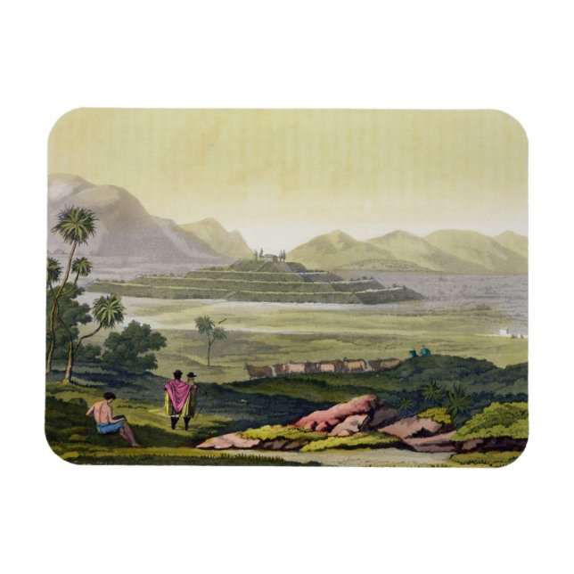 Ímã Teocalli, o templo do Excelente em Tenochtitlan, M (Horizontal)