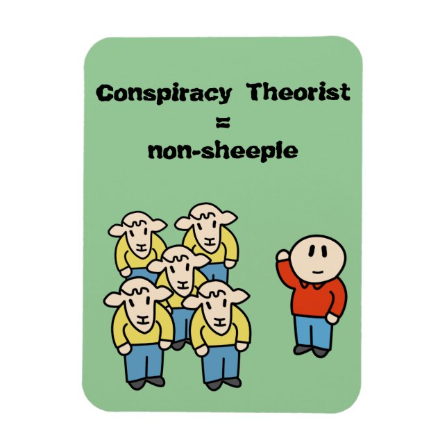 Ímã Teórico da Conspiração = não-sheeple (Vertical)