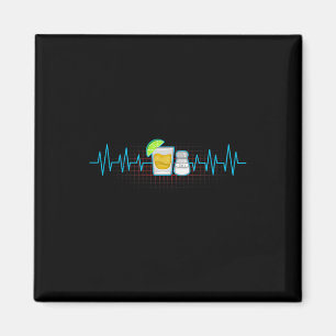 Imã Tequila Limão Salt Heartbeat Cinco de Mayo Fi Engr