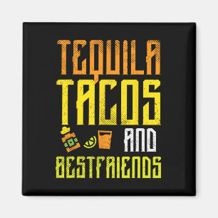 Imã Tequila Tacos Bestamigos Funny Cinco De Mayo Drin