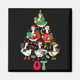 Imã Terapeuta ocupacional ganso bobo árvore de natal o
