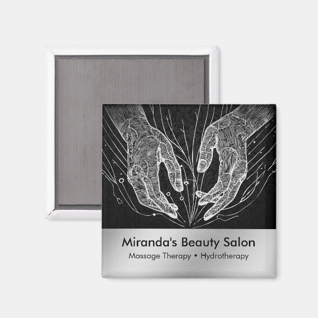 Imã Terapêutica de Massagem Terapia Mãos Energia Spa B (Front/Back)