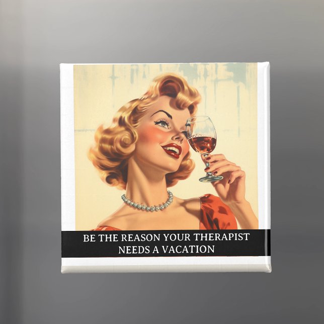 Imã Terapêutica Engraçado de Retrorização 50 (Criador carregado)