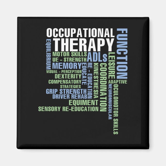 Imã Terapêutica Ocupacional para o Mês OT (Frente)