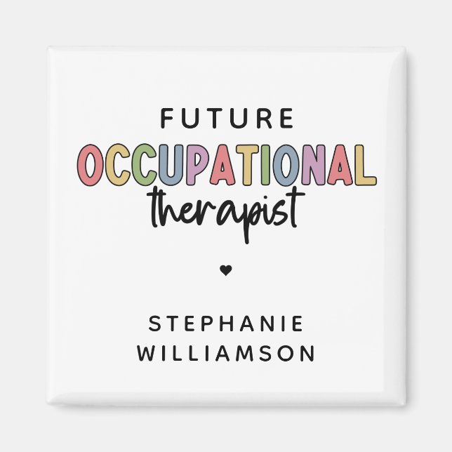 Imã Terapêutica OT Ocupacional Personalizada Para Estu (Frente)