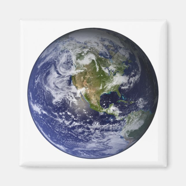 Imã Terra cheio mostrando a América do Norte (Frente)