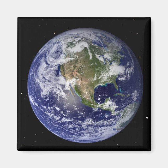 Imã Terra cheio mostrando a América do Norte 4 (Frente)