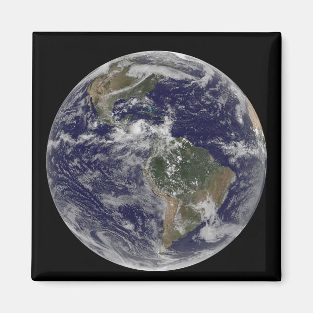 Imã Terra cheio mostrando a América do Norte e o Sul d (Frente)