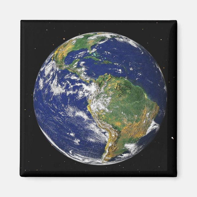 Imã Terra cheio mostrando a América do Sul 2 (Frente)