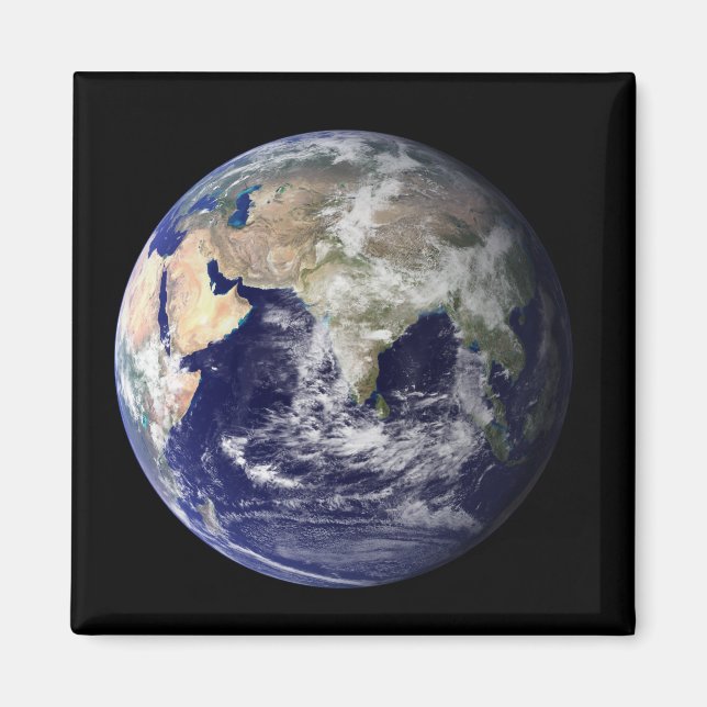 Imã Terra cheio mostrando Europa e Ásia (Frente)