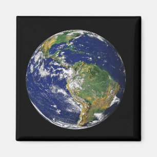 Imã Terra completa que mostra Ámérica do Sul