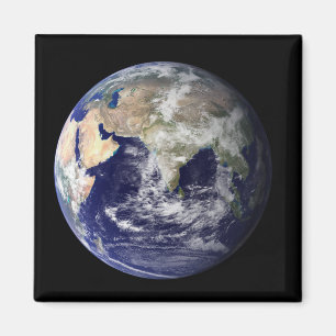 Imã Terra completa que mostra Europa e Ásia