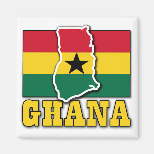 Imã Terra da bandeira de Ghana