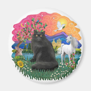 Imã Terra da Fantasia (ff) - Gato persa (preto)