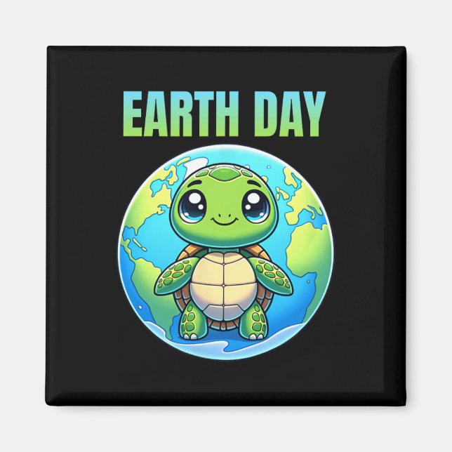 Imã Terra Day Restore Earth Turtle 2025 (Frente)